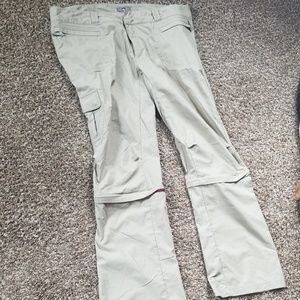 REI khakis zip offs